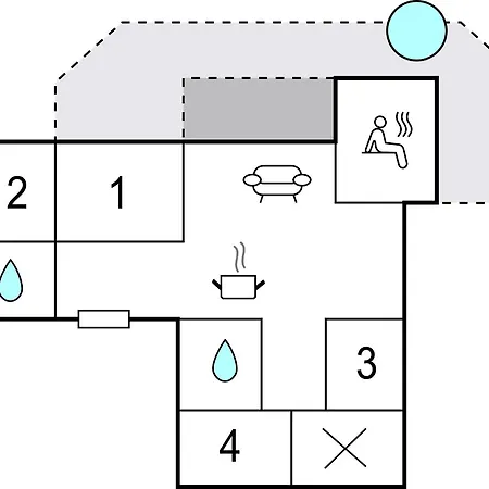 Сasa de vacaciones Cozy In Hvide Sande With Sauna *